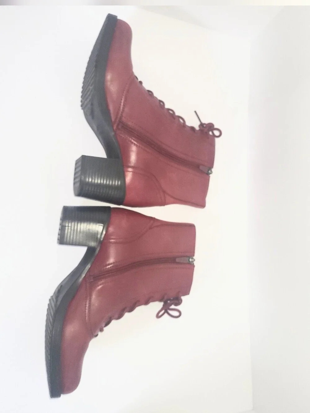 Dansko Ames Red Leather Ankle Boot Casual Combat Boot Size 39 Or 8.5 - 9 US - Picture 12 of 16